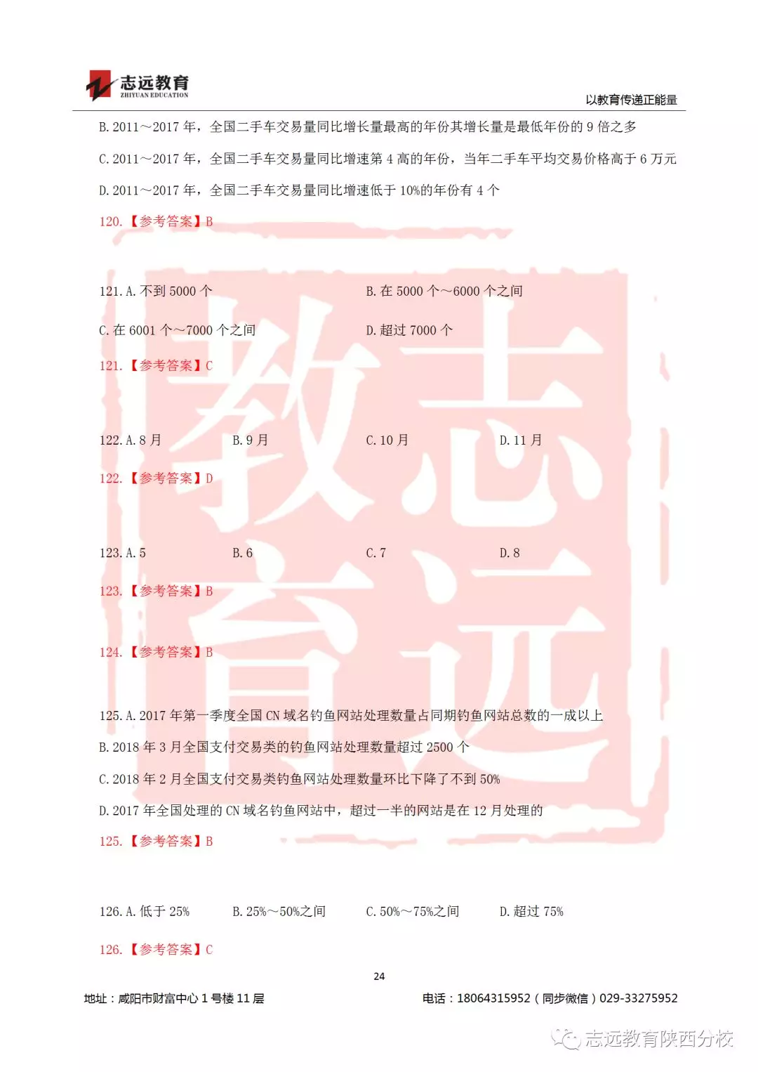 國考2019年行測試題及答案！(圖24)