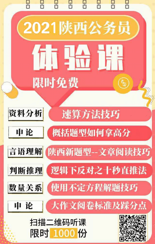 2021年陜西公務(wù)員報(bào)名馬上開(kāi)始，看看去年陜西省考都考了什么？(圖4)